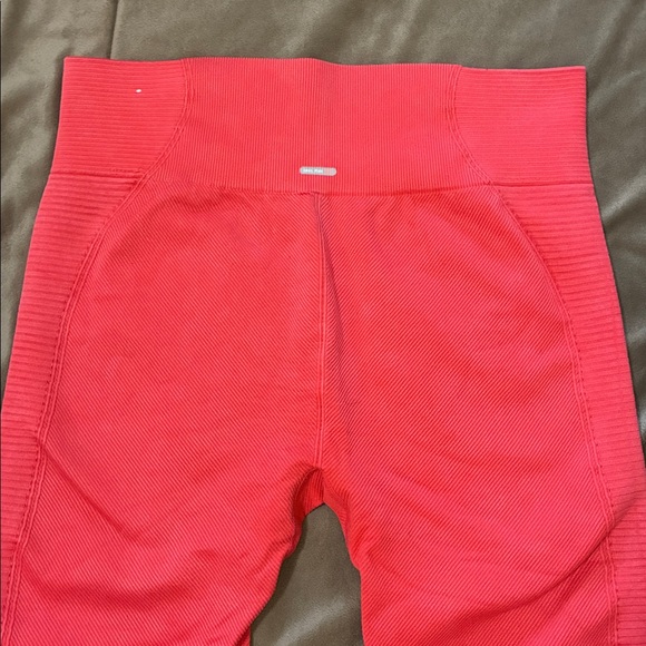 aerie Pink Ribbed Leggings (L) - Picture 3 of 7